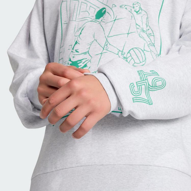 adidas adidas Real Madrid Heritage Sweatshirt Sweatshirt Herren - Light Grey Heather - 1 | SportScheck