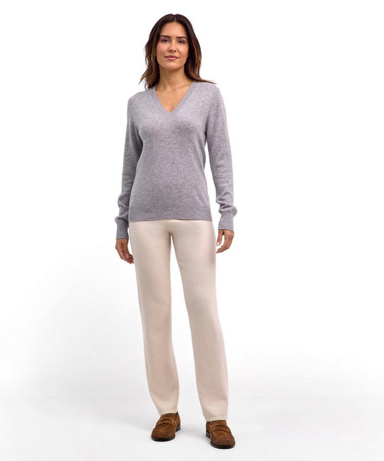 Falke Falke Pure Cashmere V-Neck w Strickpullover Damen - lt. heather (3223) - 1 | SportScheck