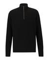 Falke Lambswool Half-Zip Strickpullover Herren - black (3000)