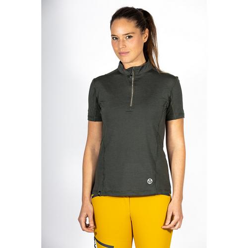 Rückansicht von Maul Sport Schenna fresh Funktionsshirt Damen Tannengrün