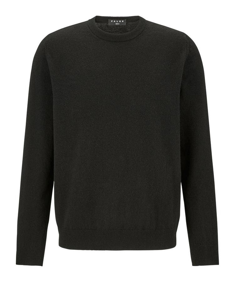Falke Falke Lambswool Crew Neck Strickpullover Herren - black (3000) - 0 | SportScheck