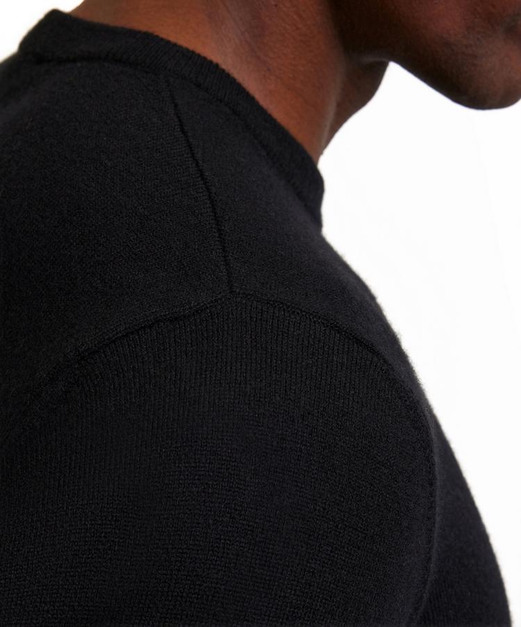 Falke Falke Lambswool Crew Neck Strickpullover Herren - black (3000) - 2 | SportScheck