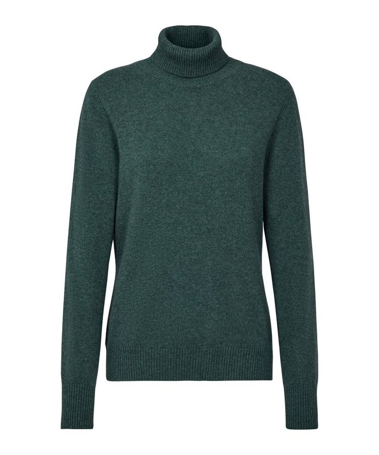 Falke Falke Pure Cashmere Roll Neck w Strickpullover Damen - tundra pine (7117) - 0 | SportScheck