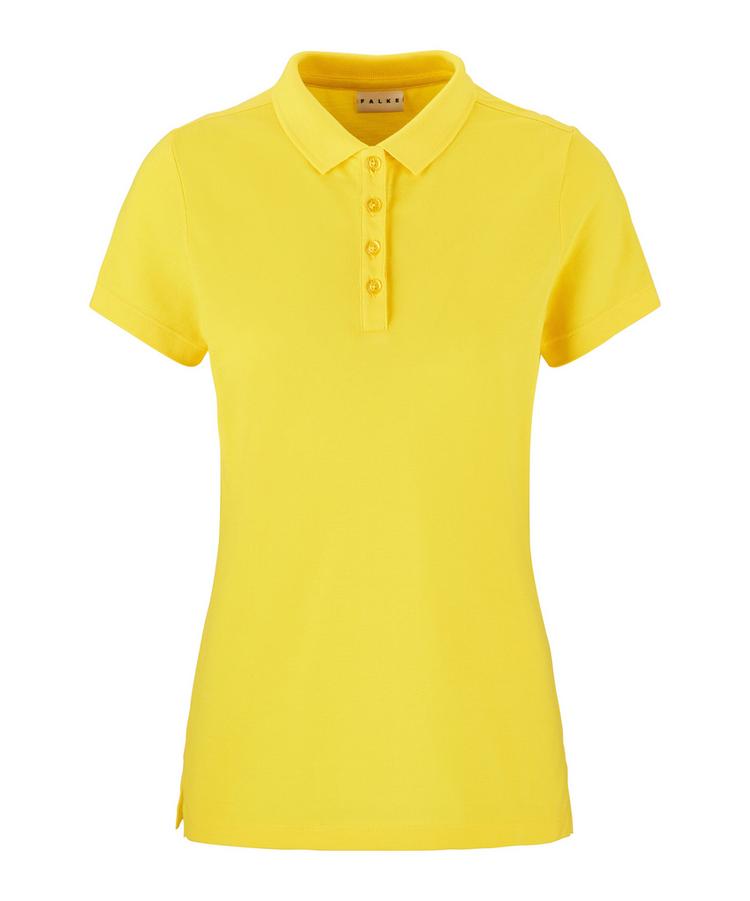 Falke Falke Pima Piqu&eacute; Polo Poloshirt Damen - sunshine (1330) - 0 | SportScheck