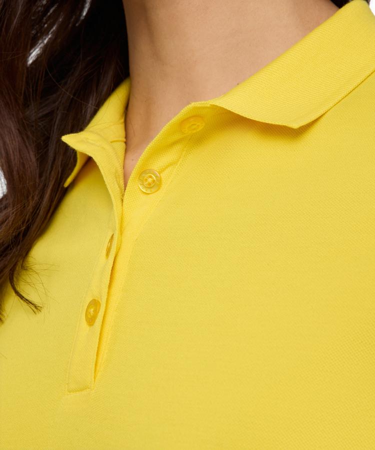 Falke Falke Pima Piqu&eacute; Polo Poloshirt Damen - sunshine (1330) - 2 | SportScheck