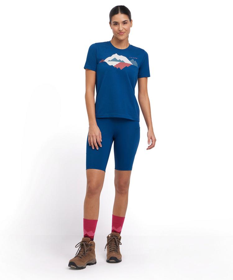 Falke Falke Trekking Tee Graphic T-Shirt Damen - blue pond (6598) - 1 | SportScheck