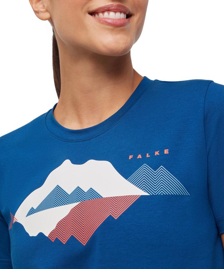 Falke Falke Trekking Tee Graphic T-Shirt Damen - blue pond (6598) - 3 | SportScheck