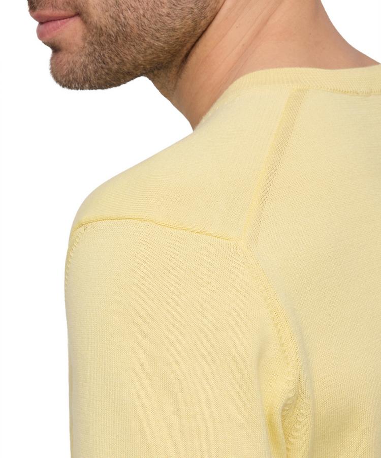Falke Falke Cotton V-Neck Strickpullover Herren - hay (1105) - 2 | SportScheck