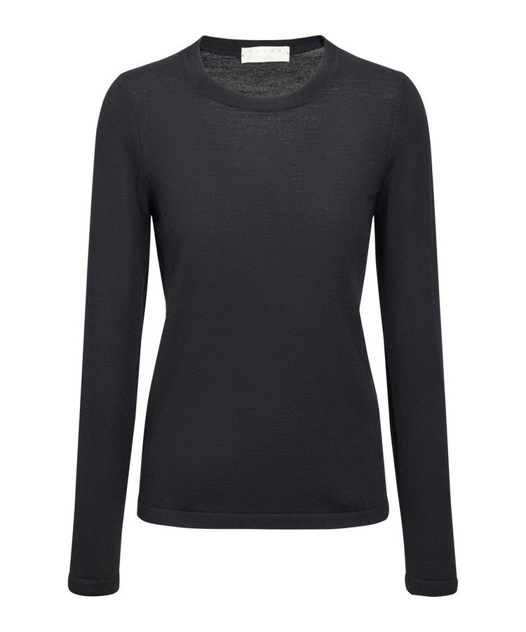 Falke Falke Merino X-fine Crew Neck Strickpullover Damen - black (3000) - 0 | SportScheck