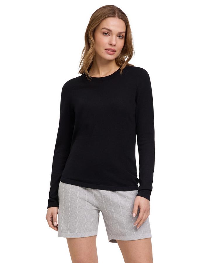 Falke Falke Merino X-fine Crew Neck Strickpullover Damen - black (3000) - 0 | SportScheck