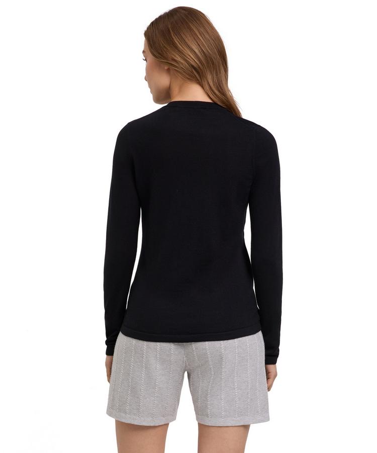 Falke Falke Merino X-fine Crew Neck Strickpullover Damen - black (3000) - 0 | SportScheck