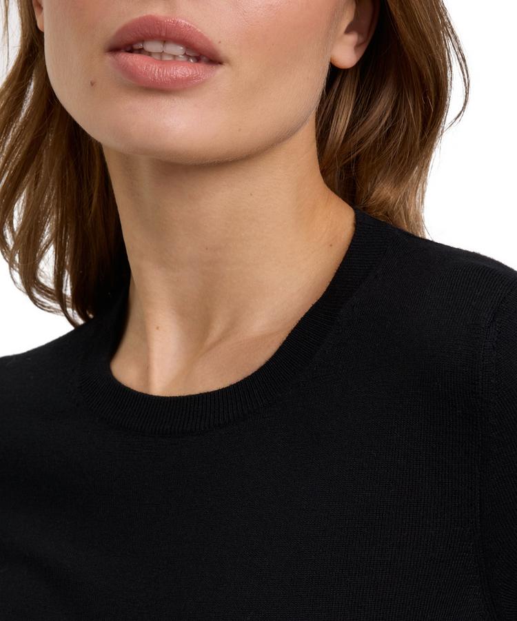 Falke Falke Merino X-fine Crew Neck Strickpullover Damen - black (3000) - 2 | SportScheck