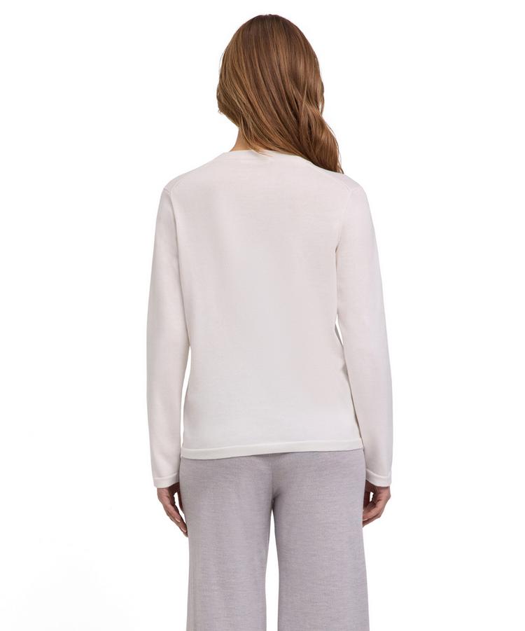 Falke Falke Cotton Crew Neck Strickpullover Damen - off-white (2040) - 0 | SportScheck
