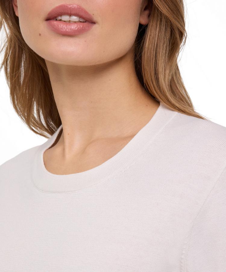 Falke Falke Cotton Crew Neck Strickpullover Damen - off-white (2040) - 2 | SportScheck