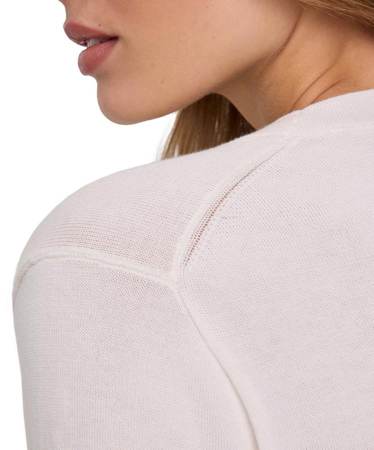 Falke Falke Cotton Crew Neck Strickpullover Damen - off-white (2040) - 3 | SportScheck