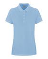 Falke Pima Piqu&eacute; Polo Poloshirt Damen - sky blue (6807)
