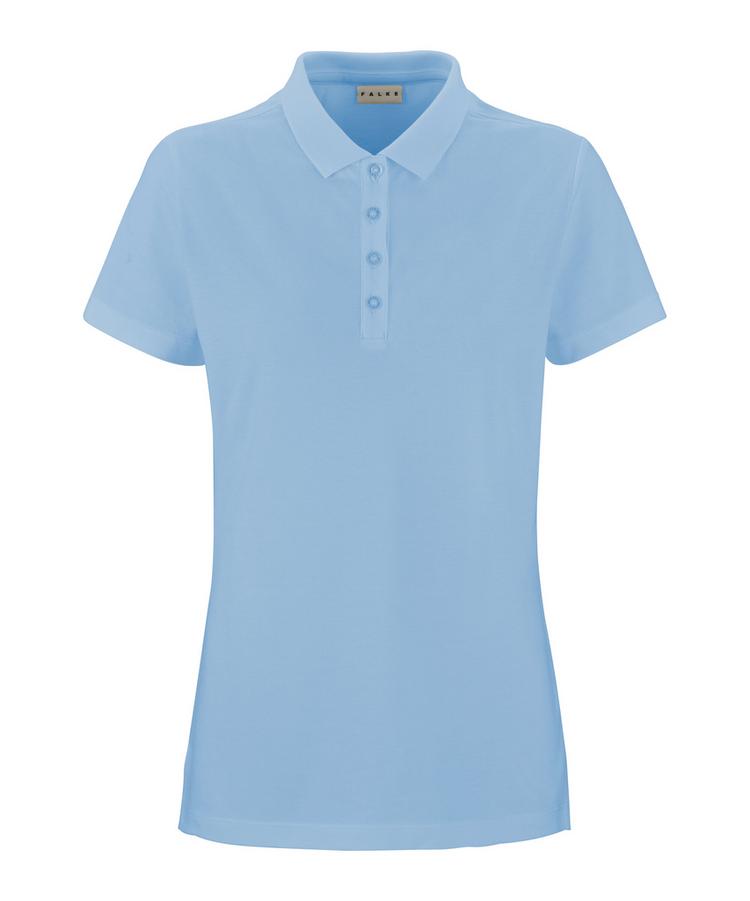 Falke Falke Pima Piqu&eacute; Polo Poloshirt Damen - sky blue (6807) - 0 | SportScheck
