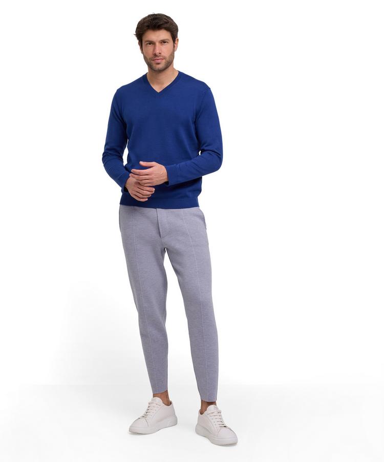 Falke Falke Cotton V-Neck Strickpullover Herren - royal blue (6051) - 1 | SportScheck