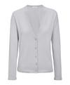 Falke Cotton Cardigan Strickpullover Damen - silver (3290)