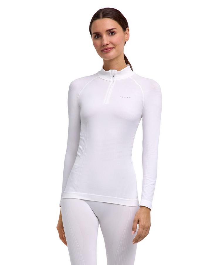 Falke Falke MW Zip Shirt Tight w Langarmshirt Damen - white (2860) - 0 | SportScheck