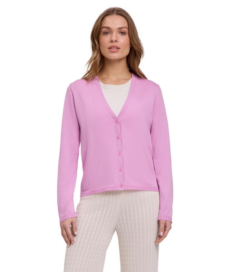 Falke Falke Cotton Cardigan Strickpullover Damen - orchid (8621) - 0 | SportScheck