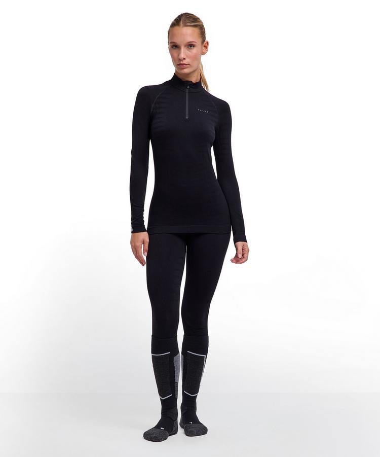 Falke Falke MW Zip Shirt Tight w Langarmshirt Damen - black (3000) - 1 | SportScheck