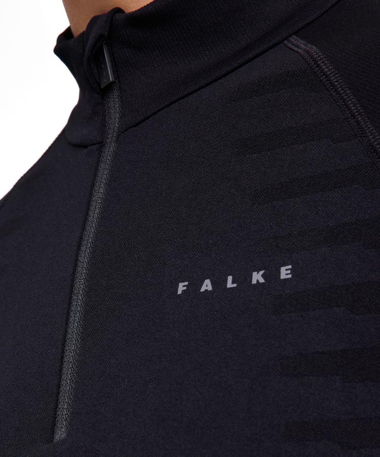 Falke Falke MW Zip Shirt Tight w Langarmshirt Damen - black (3000) - 2 | SportScheck