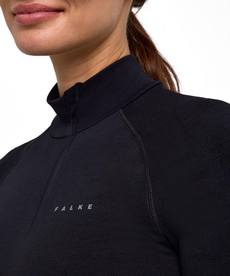 Falke Falke MW Zip Shirt Tight w Langarmshirt Damen - black (3000) - 4 | SportScheck