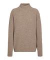 Falke Mock-neck Strickpullover Damen - sand (4320)