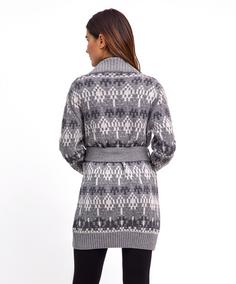 Rückansicht von Falke Strickpullover Damen m.grey mel (3530)