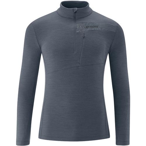 Rückansicht von Maier Sports Skutvik Rollkragenpullover Herren Grau