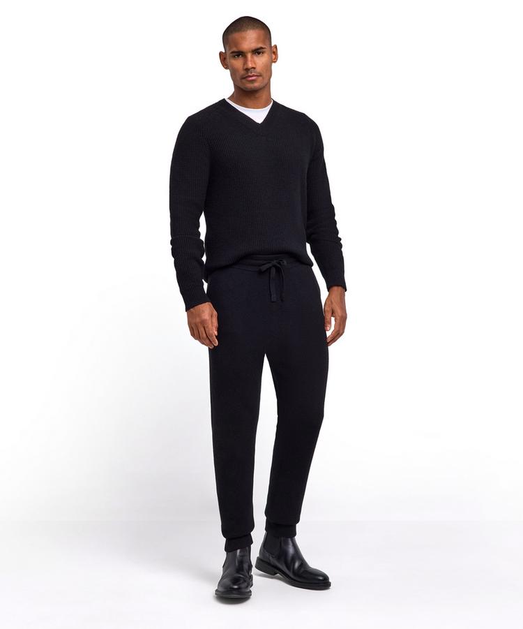 Falke Falke Ribbed Lambswool Pants Hose Herren - black (3000) - 1 | SportScheck