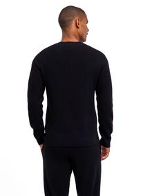 Rückansicht von Falke Strickpullover Herren black (3000)