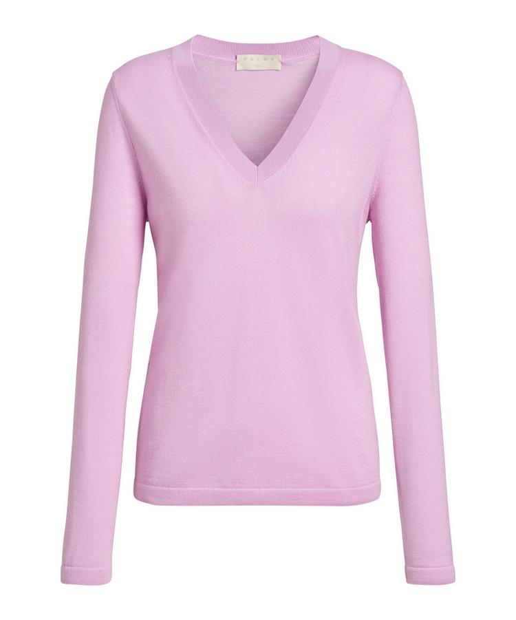 Falke Falke Merino X-fine V-Neck Strickpullover Damen - rose water (8287) - 0 | SportScheck