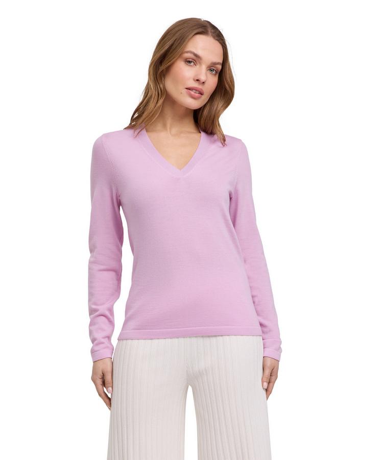 Falke Falke Merino X-fine V-Neck Strickpullover Damen - rose water (8287) - 0 | SportScheck