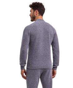 Rückansicht von Falke Strickpullover Herren grey mel. (3233)