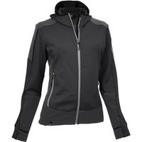 Maul Sport Monte Rosa mit Kapuze Fleecejacke Damen - Schwarz