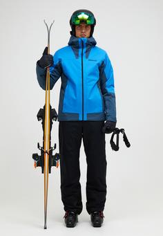 Rückansicht von Peak Performance Skijacke Herren azurblau