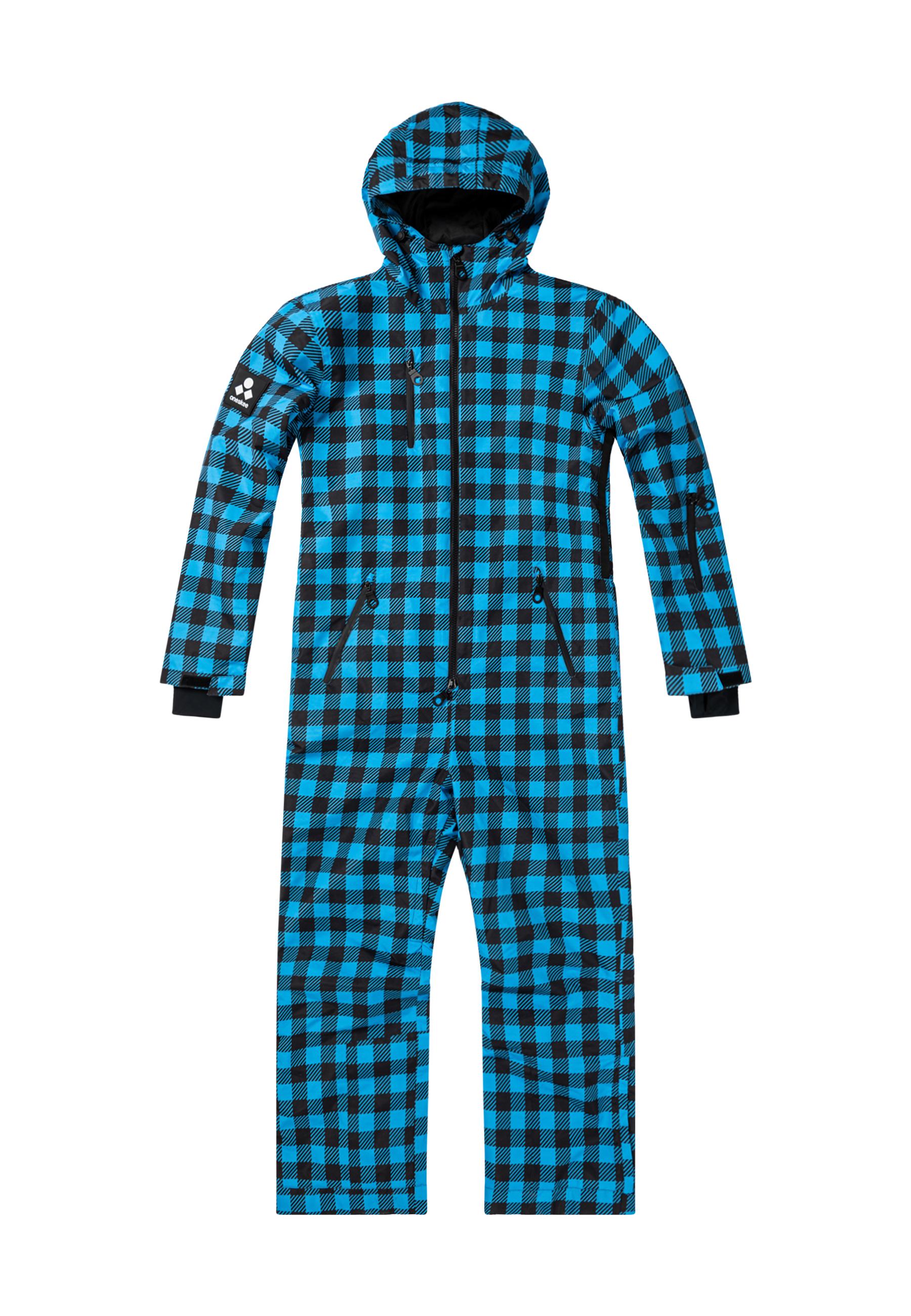 ONESKEE Snow Suit Schneeanzug Herren - blue check