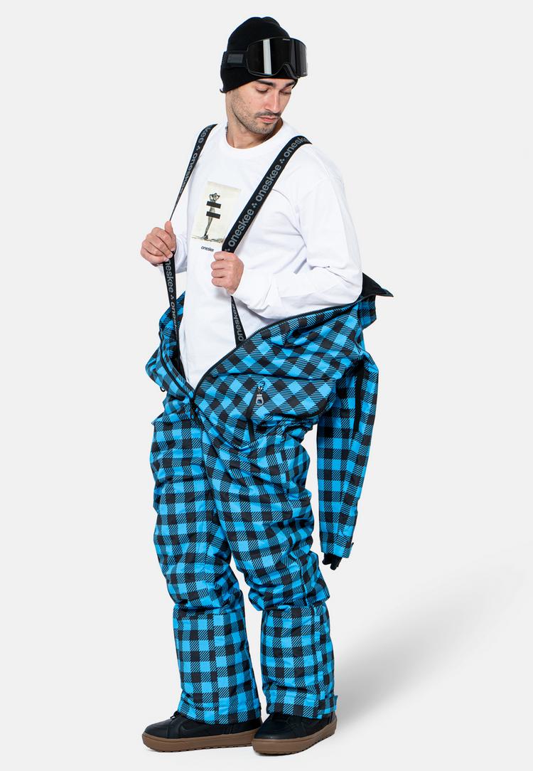 ONESKEE ONESKEE Snow Suit Schneeanzug Herren - blue check - 3 | SportScheck