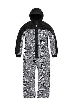 ONESKEE Snow Suit Schneeanzug Damen black & white zebra