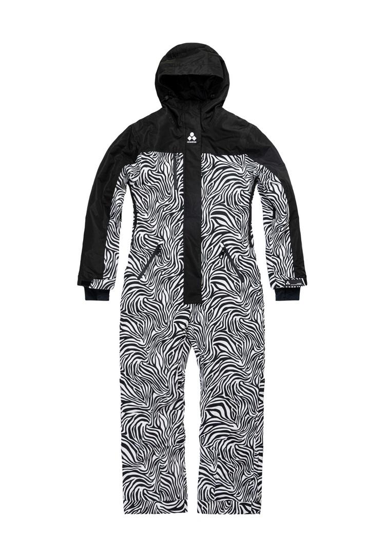 ONESKEE ONESKEE Snow Suit Schneeanzug Damen - black & white zebra - 0 | SportScheck