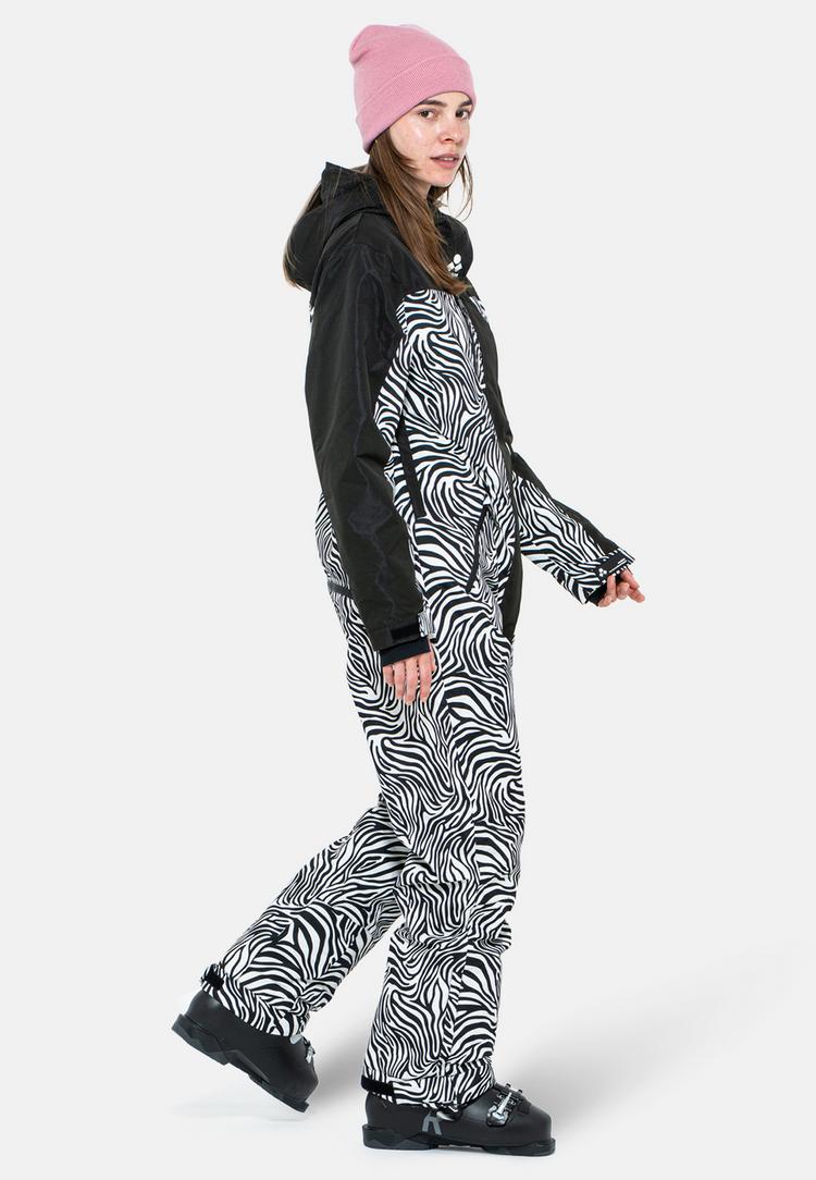 ONESKEE ONESKEE Snow Suit Schneeanzug Damen - black & white zebra - 1 | SportScheck