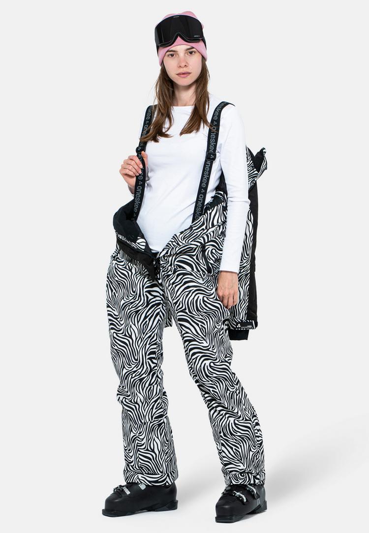 ONESKEE ONESKEE Snow Suit Schneeanzug Damen - black & white zebra - 3 | SportScheck
