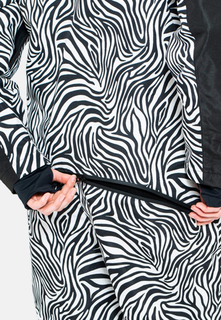 ONESKEE ONESKEE Snow Suit Schneeanzug Damen - black & white zebra - 6 | SportScheck