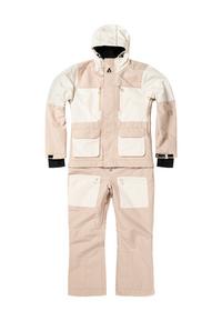 ONESKEE 3-in-1 Snow Suit Schneeanzug Herren - sand & white