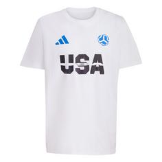 adidas USA T-SHIRT Funktionsshirt Herren White