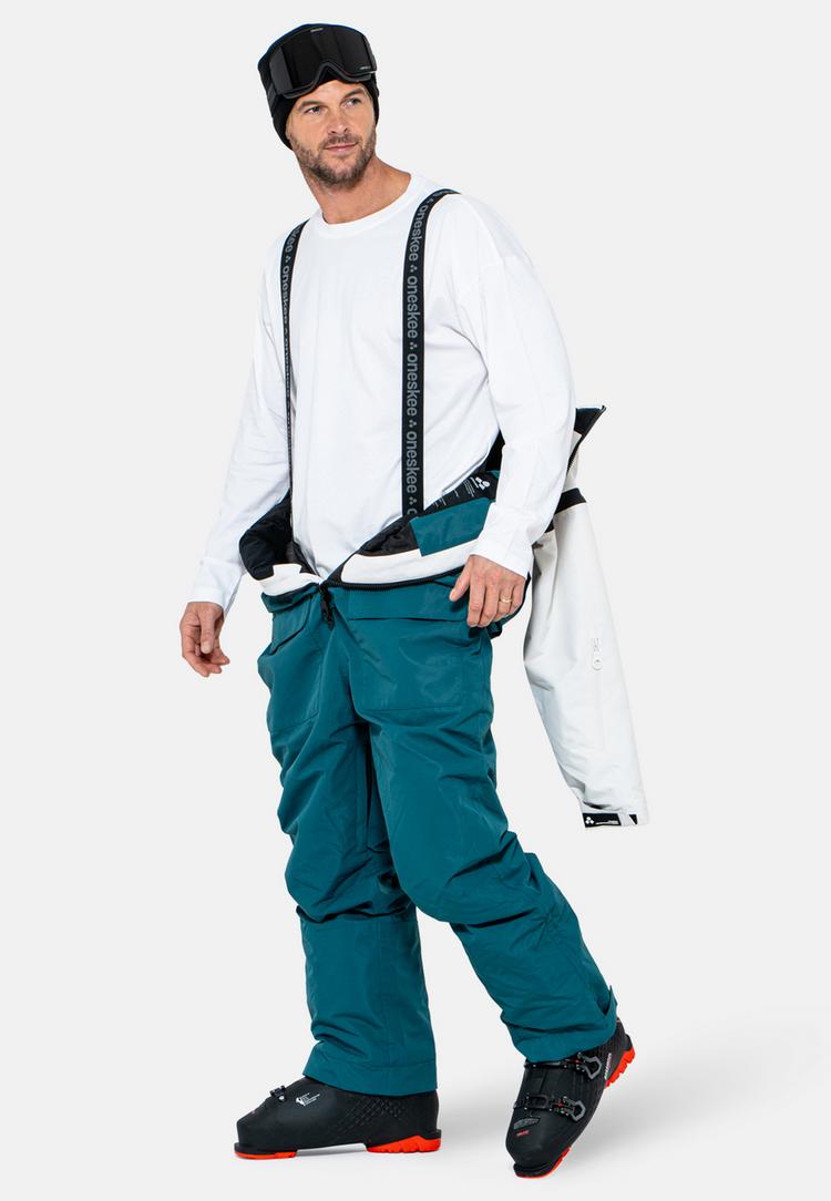 ONESKEE ONESKEE Snow Suit Schneeanzug Herren - green & white - 3 | SportScheck
