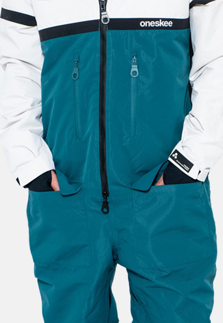 ONESKEE ONESKEE Snow Suit Schneeanzug Herren - green & white - 5 | SportScheck