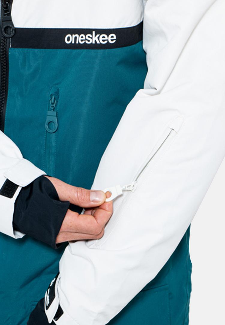ONESKEE ONESKEE Snow Suit Schneeanzug Herren - green & white - 7 | SportScheck
